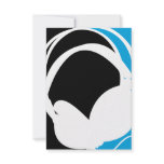 Headphone Silhouette RSVP Card invitations