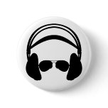 Headphone & Sunglasses Badge buttons