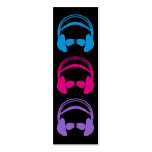 Headphone & Sunglasses Bookmark business cards