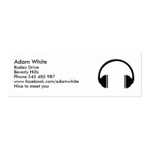 Headphones Business Card Templates