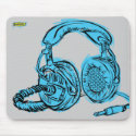 Headphones - Light Blue mousepads