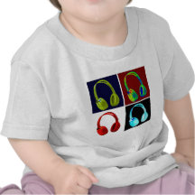 Headphones Pop Art Tshirts