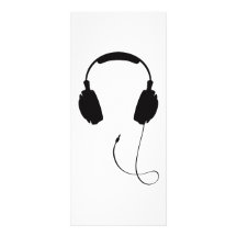 Headphones Rack Card Template