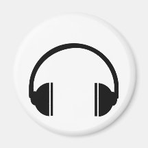 Headphones Refrigerator Magnet