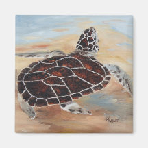 Head's Up Turtle Magnet
