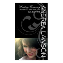 Headshot for Vocalist Songwriter Singer Photo Business Card Template