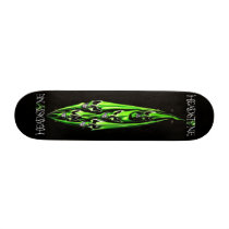 HEADSTONE 5 Green Skulls Board Skate Boards