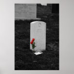 Headstone at Arlington Cemetary Washington, D.C. posters