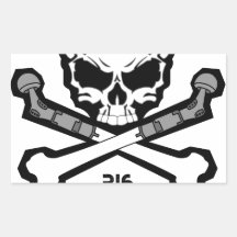 Heal With Steel.jpg Rectangular Stickers