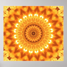 Healing Energy Mandala Poster