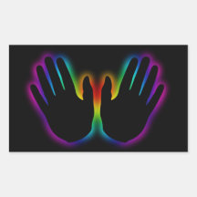 healing hands 5 sticker
