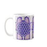 Healing Hands Holding Flower of Life. mugs