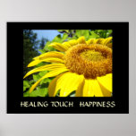 HEALING TOUCH Art Gifts SUNFLOWERS Happiness Art posters