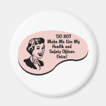 Health and Safety Officer Voice Fridge Magnet