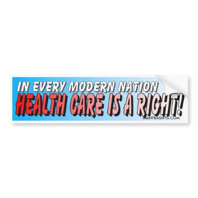 Health Care is a Right Bumper Sticker by affirmationshirts