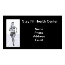 Health, Exercise and Fitness Business Card Templates