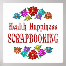 Health Happiness Scrapbooking Poster