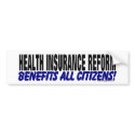 Health Insurance Reform bumper stickers