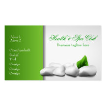 Health & Spa Club Business Card Visitekaart Sjablonen