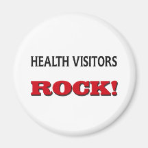 Health Visitors Rock Fridge Magnet
