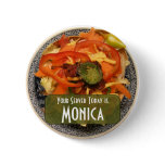 Healthy Baked Tostada Employee Badge Pins