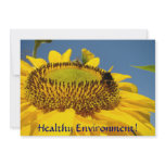 Healthy Environment! Event invitations Sunflowers