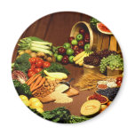 Healthy food refrigerator magnets