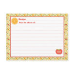 Healthy Living Recipe Card postcards