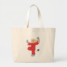 Healthy Ox Doing TaiChi Exercise Canvas Bag