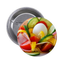 Healthy Vegan Breakfast Pinback Buttons