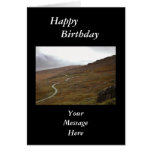 Healy Pass, Winding Road in Ireland. Greeting Card