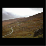 Healy Pass, Winding Road in Ireland. Acrylic Cut Outs