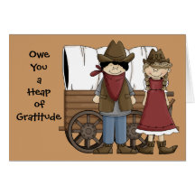 Heap of Gratitude - Western Thank You Greeting Cards