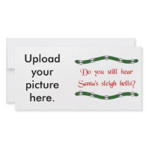 Hear Santa's sleigh bells? Christmas tees & gifts Personalized Photo Card