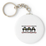 Hear See Speak No Evil Penguins keychains