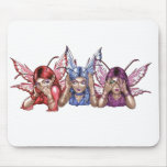 Hear, Speak, See No Evil Mouse Pad