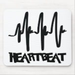hearbeat ekg love beat mousepads