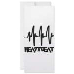 hearbeat ekg love beat custom rack card