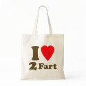 Heart 2 Fart Pass the Gas Silent Deadly Love bags