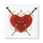 Heart And Daggers Magnet