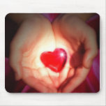 heart and hands mouse pad mousepads