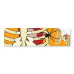 Heart and Ribs Bumper Sticker