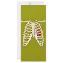 Heart and Ribs Rack Card Template