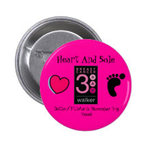 Heart and Sole 3-day button