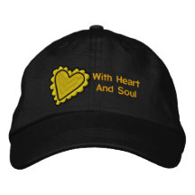 Heart and Soul Embroidered Hat