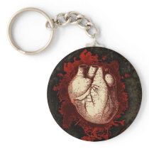Heart and Spatter Keychains
