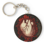 Heart and Spatter keychains