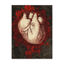 Heart and Spatter Postcard