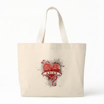 Heart Aries Tote Bags
