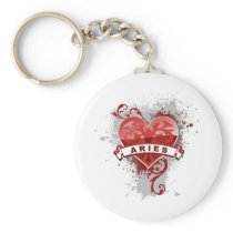 Heart Aries Keychains